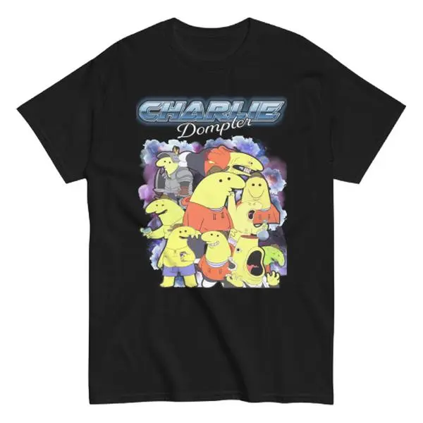 Smiling Friends Charlie Dompler Graphic Tee, Cartoon Meme Shirt
