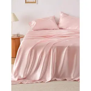 Satin Sheets - Soft Satin Bed Sheets, 3/4 Pcs Luxury Silky Sheets, Similar To Silk Sheets, Easy On Hair And Skin, Gifts For Women