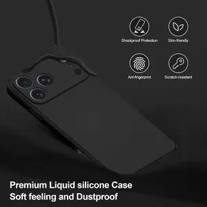 Ultra Slim Black Straight Edge iPhone Case, Soft TPU Matte Texture, Anti-Scratch Anti-Drop Shockproof Full Protection Phone Cover for iPhone 17 16 15 14 13 12 11 X Series