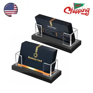Acrylic Business Card Holder: Clear Plastic Business Cards Display Stand