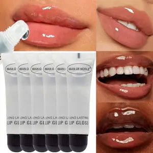 18ML Transparent Hose Colorless Lip Oil Lip Moisturizer, Lip Treatment, Moisturizes and locks in moisture for shiny lips, fades lip lines and prevents chapping, gently cares for lips, suitable for daily touch-ups and nighttime repair