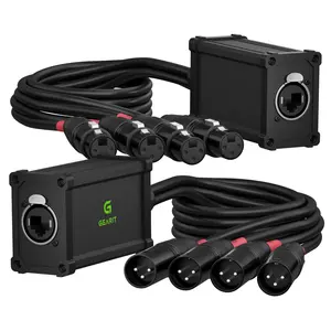 4 Channel 3-Pin XLR/DMX/AES-EBU Over Ethercon RJ45 Snake Cable 4 Channel 3-Pin XLR/DMX/AES-EBU Over Ethercon RJ45 Snake Cable