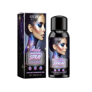 EELHOE Brightening Glitter Spray, Glitter Highlight Spray Natural Stereo Long-Lasting Brightening Glitter