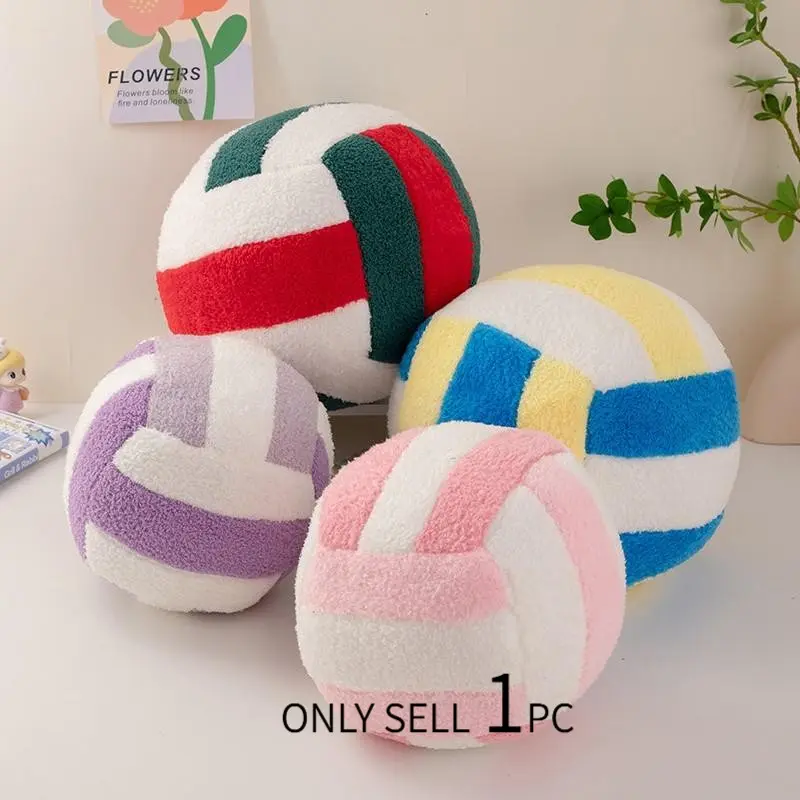 Soft Plush Volleyball Pillow, Comfortable Sports Decorative Cushion, Perfect Gift for Volleyball Fans & Home Decoration, Bedside Cushion, Creative Decorative Cushion, Soft Cushions