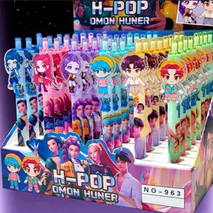 Kpop Witch Hunting Team Neutral Pen, 0.5mm Acrylic Patch Pen, High Beauty, Practical Learning Supplies, Student Reward, Small Gifts