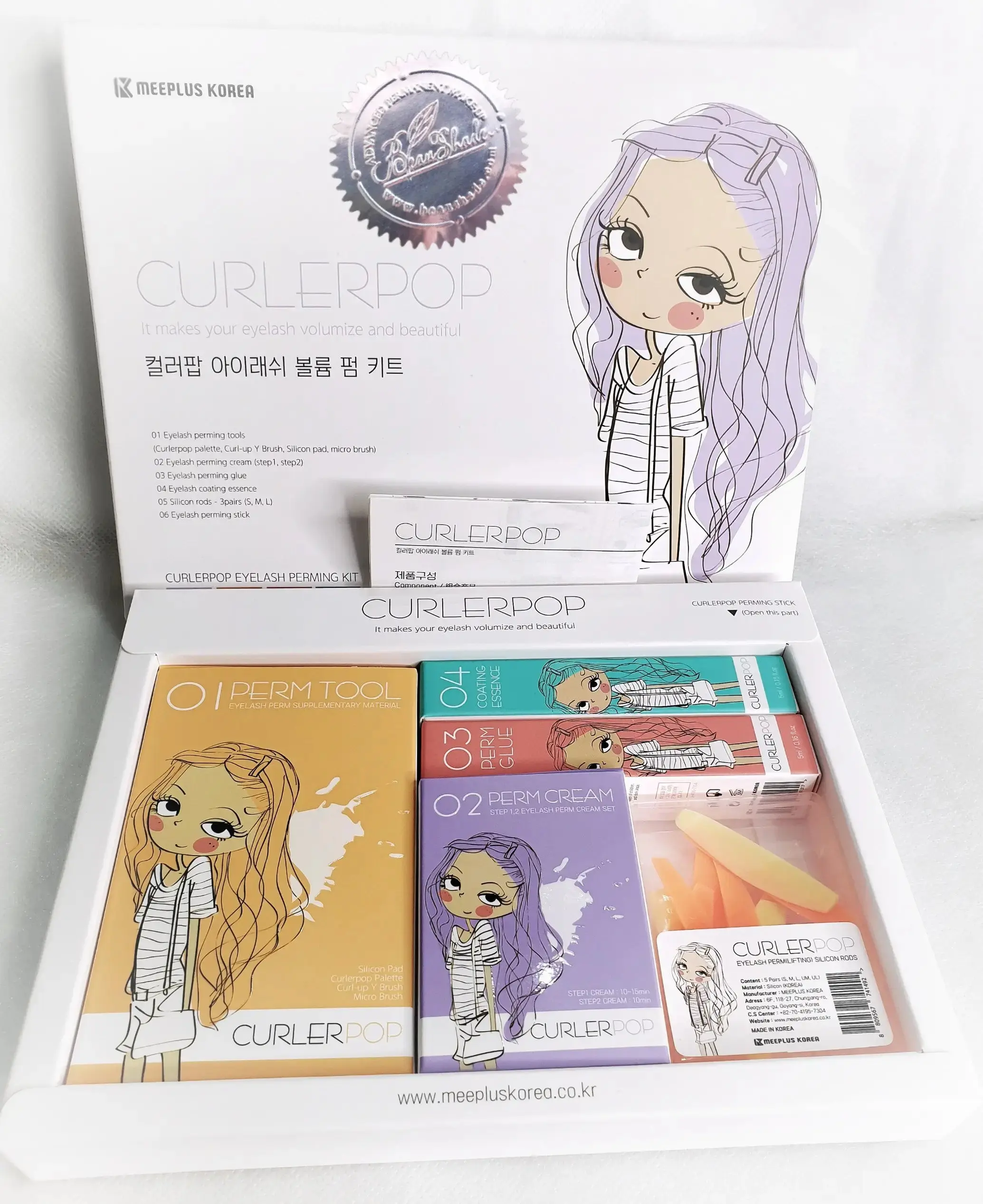 CURLERPOP Full-Kit for Eyelash Lifting Perm and Eyebrow Lamination ( Uốn Mi ) Clearance - Korean Made