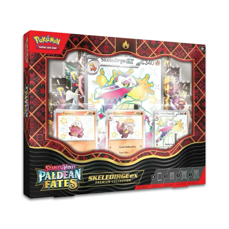 Pokemon Paldean Fates Skeledirge ex Premium Collection