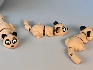 3D Printed Articulated Flexi Meerkat Fidget Toy – Poseable Animal Desk Pet, Sensory Toy