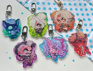 Deadlock Acrylic Keychains,  Rem Graves Silver Venator Celeste Apollo Acrylic Keychains