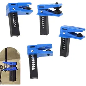 4 PCS Car Brake Line Clamp, Leak-proof Brake Oil Line Plug Tool, Universal Brakes Line Plug Automatic Fluid Stop Clamp Set, for Most Cars (Blue)