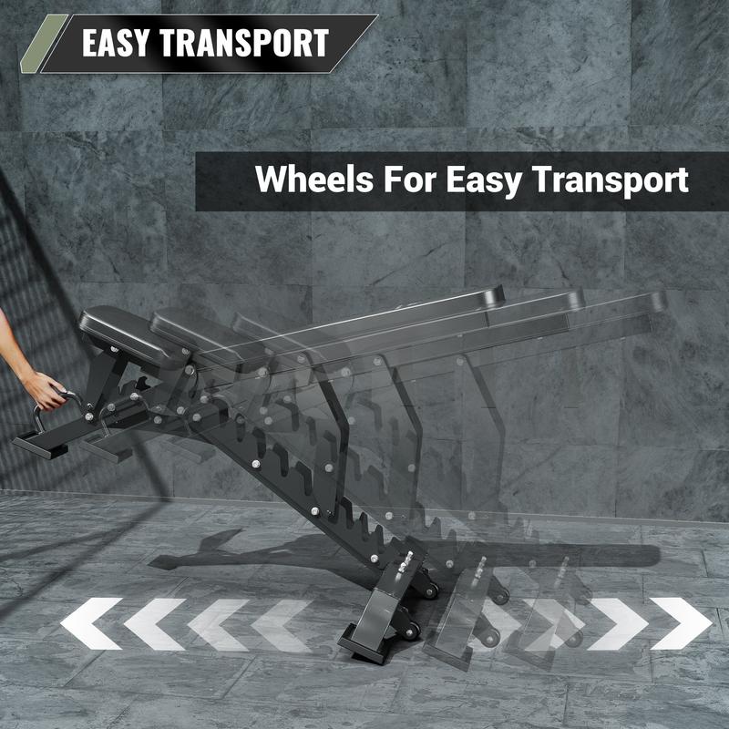 Major Fitness Adjustable Bench | 1300Lbs Capacity Weight Bench PLT01