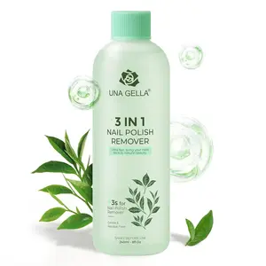 Nail Polish Remover, Soak Off Acetone Polish Remover For Nails With Easy Use Cap, Healthy Formula Works For Nail Glue 8 Fl Oz, Green Tea Scent