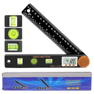 4 in 1 Angle Finder Ruler with 7 Inch/200mm Angle Measuring Tool for Woodworking/Carpenter/Construction/DIY Measurement