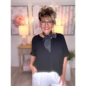 Woven Airflow V-Neck Dolman Top - 7 Color Options