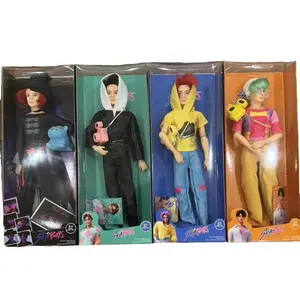 K-POP Devil Hunters Doll Saia Boys Jinu Figurine Toy Collectible Kpop Idol Action Figure Cute Character Doll Fun Plush Alternative for Kids and Fans K-Pop Merchandise Gift