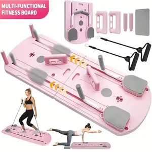 High-quality 8-in-1 multifunctional ABS yoga board--foldable and portable Pilates board, suitable for both men and women for home fitness--used for abdominal and core strength training