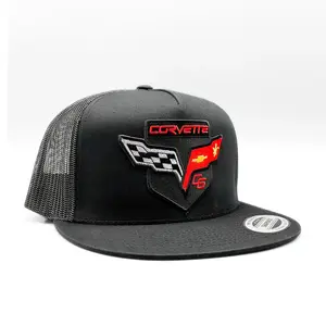 Chevy Corvette Trucker Hat, Retro C6 Corvette Patch – Workwear Style Hat for Men and Truck Fans, Gifts for him & her