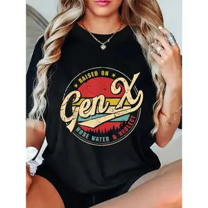 100% Cotton Unisex Vintage Gen X Raised On Hose Water And Neglect T-Shirt