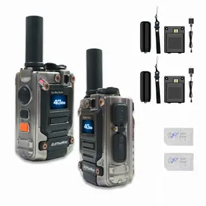 FRS M8 POC Two Way Radios 5000KM Global Intercom Long Range Walkie Talkie Audio communication Aluminum Durable Type C Radio Outdoors Set Connector