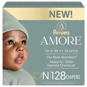 Amore by Pampers Diapers Enormous Pack - Size Newborn - 128ct