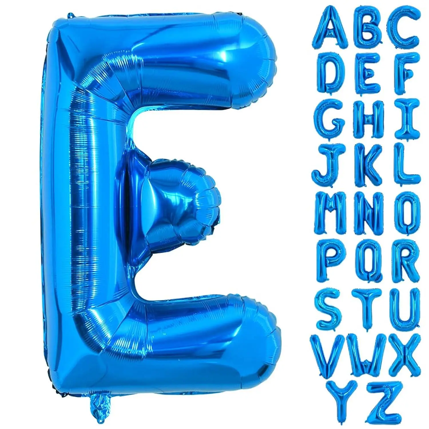 40 Inch Large Blue Letter E Balloons Giant Alphabet Letter Balloons,Foil Mylar Big Balloons For 2026 Graduation Birthday Party Anniversary New Year Graduation Supplies Decorations