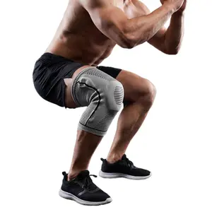 Compression Knee Brace Support for Men Women with Patella Gel Pad Side Stabilizers 3D Knit Breathable Non-Slip Sleeve for Running Basketball Gym Cycling Hiking Workout Sports Gear Free one sports headband