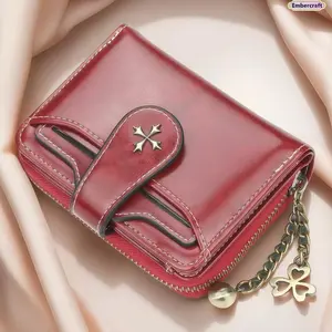 Women’s Slim Mini Bifold Wallet - Elegant Minimalist Short Purse with Card Holder, All-Match Fashion Accessory, Lightweight Compact Coin Organizer for Daily Use, Birthday Gift