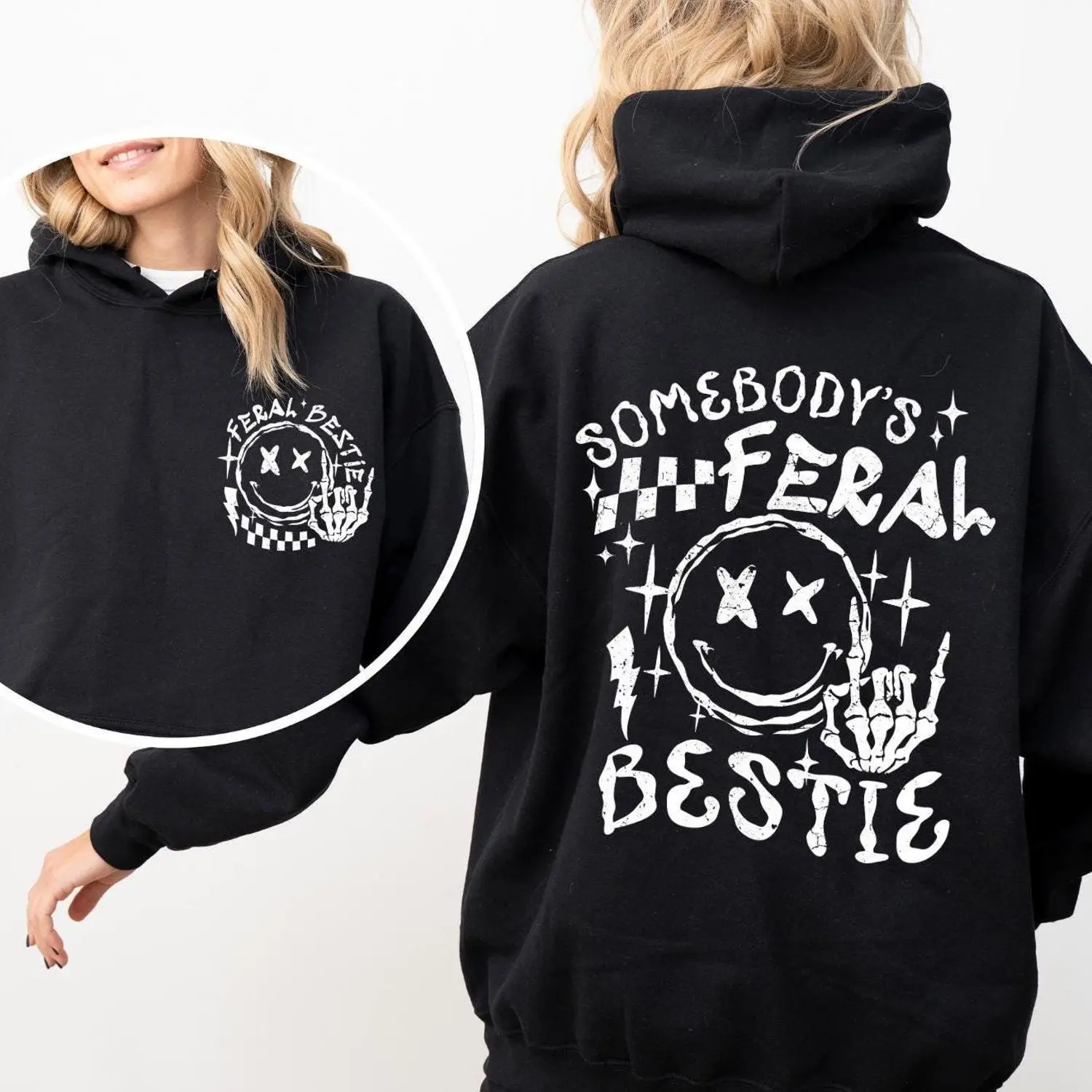 Funny Besties Hoodie, Best Friend Hoodie Gift, Hoodie For Bestie, Matching Hoodie for Besties, Gift for Best Friend, Soul Sister Outfits