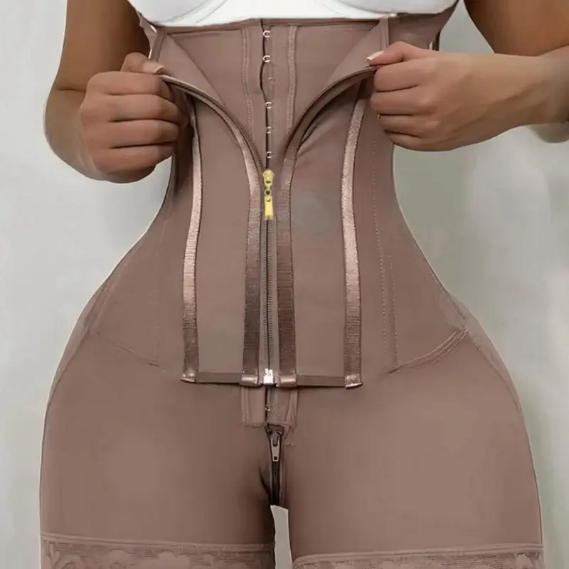1 Count Women's Shapewear Bottoms, Fajas, High Elastic and Comfortable Fabric Shapewear Panty, Waist Trainer, Waist Shaper, High Waisted & Anti-Slip Silicone Edge Shapewear Shorts, Suitable for Training and Sports