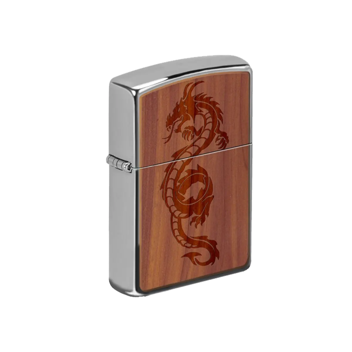 Zippo Lighter - Woodchuck Dragon on Cedar