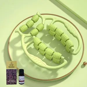 Leg Recovery Massager Roller - Deep Tissue Muscle Roller for Calves/Thighs, Portable Fascia Gun Alternative with Adjustable Pressure (360° Rotation)