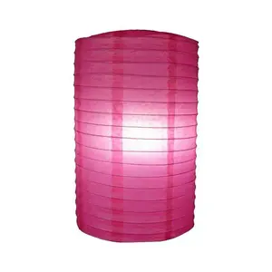8" Fuchsia Cylinder Paper Lantern 8" Fuchsia Cylinder Paper Lantern
