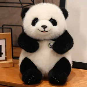 Super Soft Panda Plush Toy, Simulated Giant Panda Stuffed Doll, Suitable for All Ages as Holiday Gifts