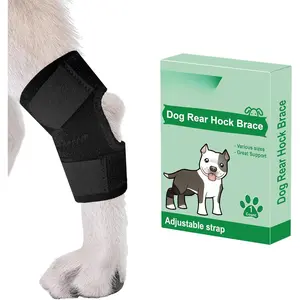Dog Canine Rear Leg Hock Joint Brace  Wrap Brace Dog Leg Sleeve Protects Wounds Heals Prevents Injuries and Sprains Helps with Loss of Stability from -Medium (Medium) ApexSteed