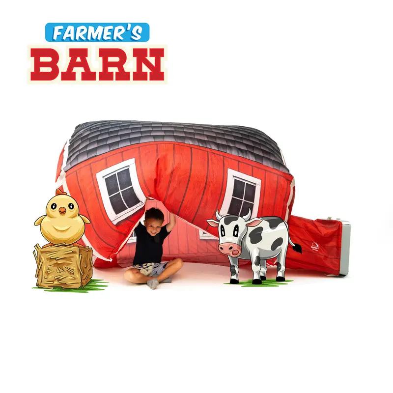 The Original AirFort Farmers Barn - Durable & Breathable Construction for Safe Screen-Free Fun for Kids of All Ages