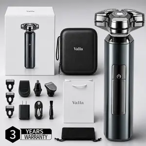 【Valla】New aluminum alloy four-in-one multi-functional high-end electric shaver gift box, IPX7 waterproof, full metal blade Cordless USB Rechargeable Hair Clipper Kit tiktokshopspringglowup