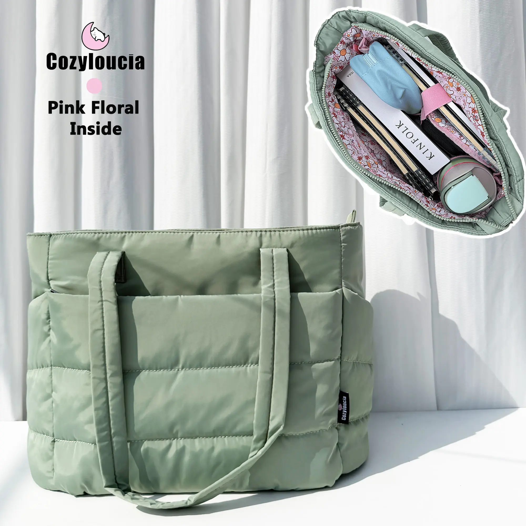 Light Green with Pink Interior