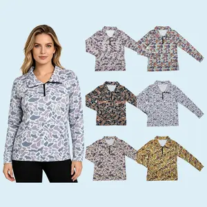 Adult women camouflage hunting season pullover top Matching