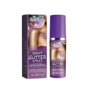 Eelhope Dazzling Star Glitter Spray, Club Party Body Collarbone Arm Skin Starry Glitter Spray