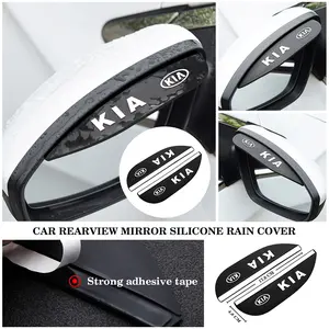 Kia Rearview Mirror Rain Deflector Sticker, Car Styling Accessory, Anti-Glare Back Adhesive Installation, Exterior Decoration, Car Accessories