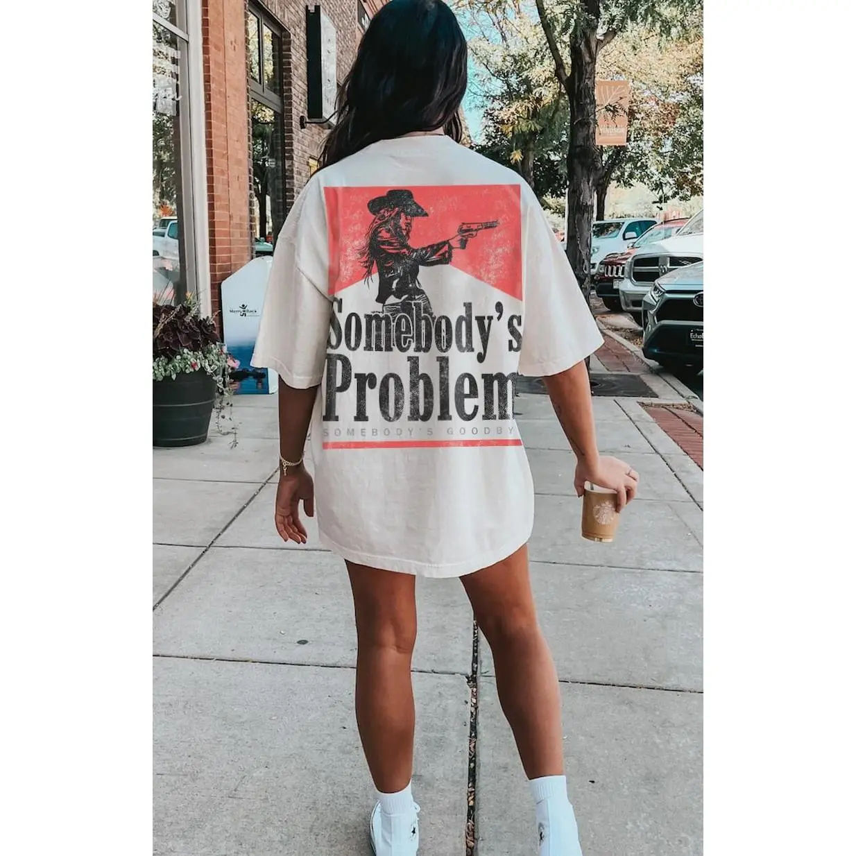 Somebody's Problem Vintage 90s Country Tee T-Shirt | Western Music Festival Shirt