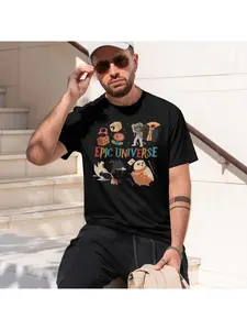 2026 New Model Men’s Short-sleeve Epic Universe Family Universe Park Trip T-Shirt Orlan Park Funny Summer Fashion Casual Comfort