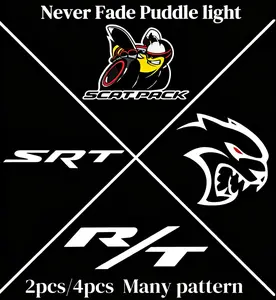 Dodge Charger Challenger LED Door Puddle Lights – SRT, Hellcat, Scat Pack, R/T Logo Projection (Pair or 4-Pack) door projection light