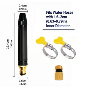 Home high-pressure car wash water gun with booster nozzle and hose, portable handheld water sprayer, a must-have for watering plants and vegetables, car washing, garden cleaning, pet bathing and outdoor rinsing.