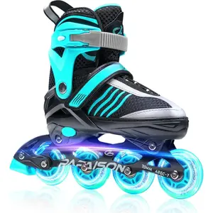 Adjustable Inline Skates Boys Ages 4-16, Roller Skates for Girls  Ages 5-8 8-12 with Full Light Up Wheels, Outdoor Skates Illuminating Skates for  Teens Women