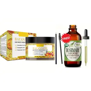 Batana Oil Hair Growth Serum & Scalp Care - Raw Honduras Oil for Damaged Hair Repair & Texture Shine