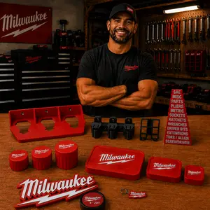 VilaMy Milwaukee M12 Ultimate Garage Setup – Premium Wall Storage, Charging & Workshop Organization System