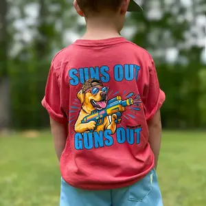 Youth and Adult Suns Out Guns Out T-Shirt, Southern Boy Shirt, Outdoor Family Matching Shirt, Trendy Xmas Gift, Gift for Boys Girls, Youth Clothing
