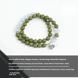 Aromatherapy beads made from natural herbal materials, handcrafted using traditional methods, DIY loose beads for making Buddhist prayer beads