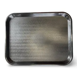 School Cafeteria Tray, Black, Full Size High Quality, 18 x 14